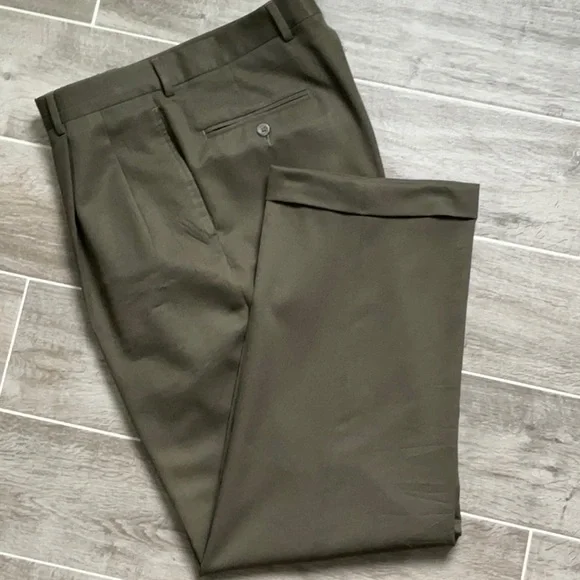 Jos. A. Bank | Pants | Jos A Bank Green Wool Dress Pant 353 | Poshmark